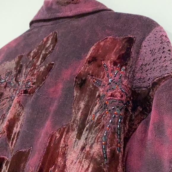 Gorgeous Plum Velvet Suit Jacket by Chico’s - Picture 9 of 11